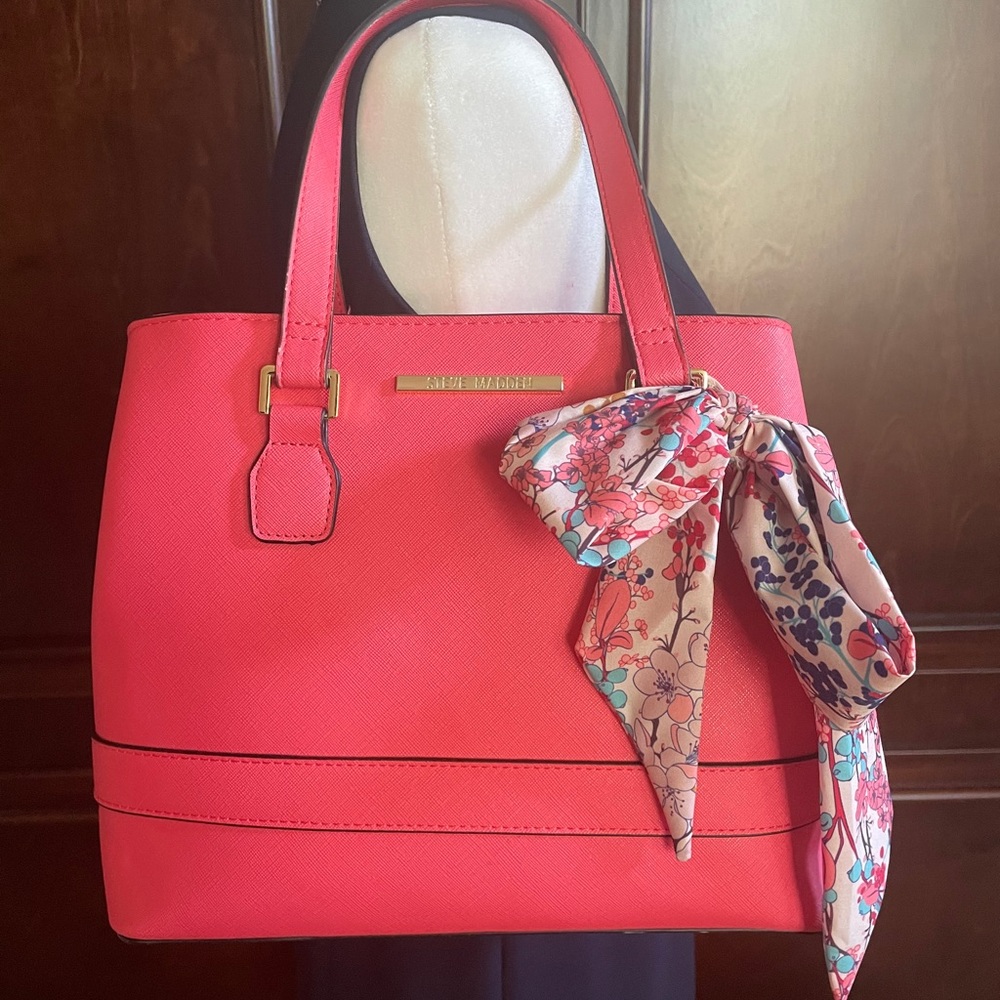 Steven Madden Handbag Tote with Scarf NWOT